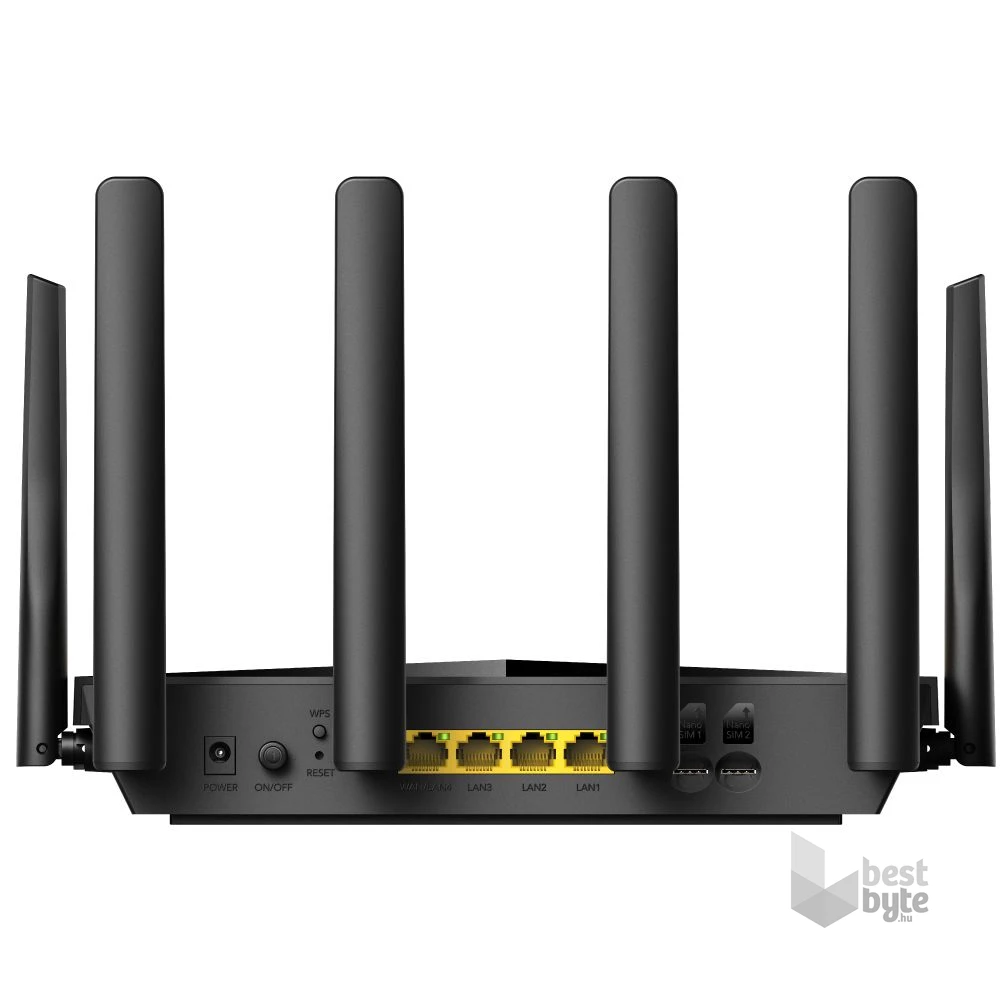 CUDY LT700 kétsávos AC1200 WIFI Dual nanoSIM 4G LTE CAT6 fekete router