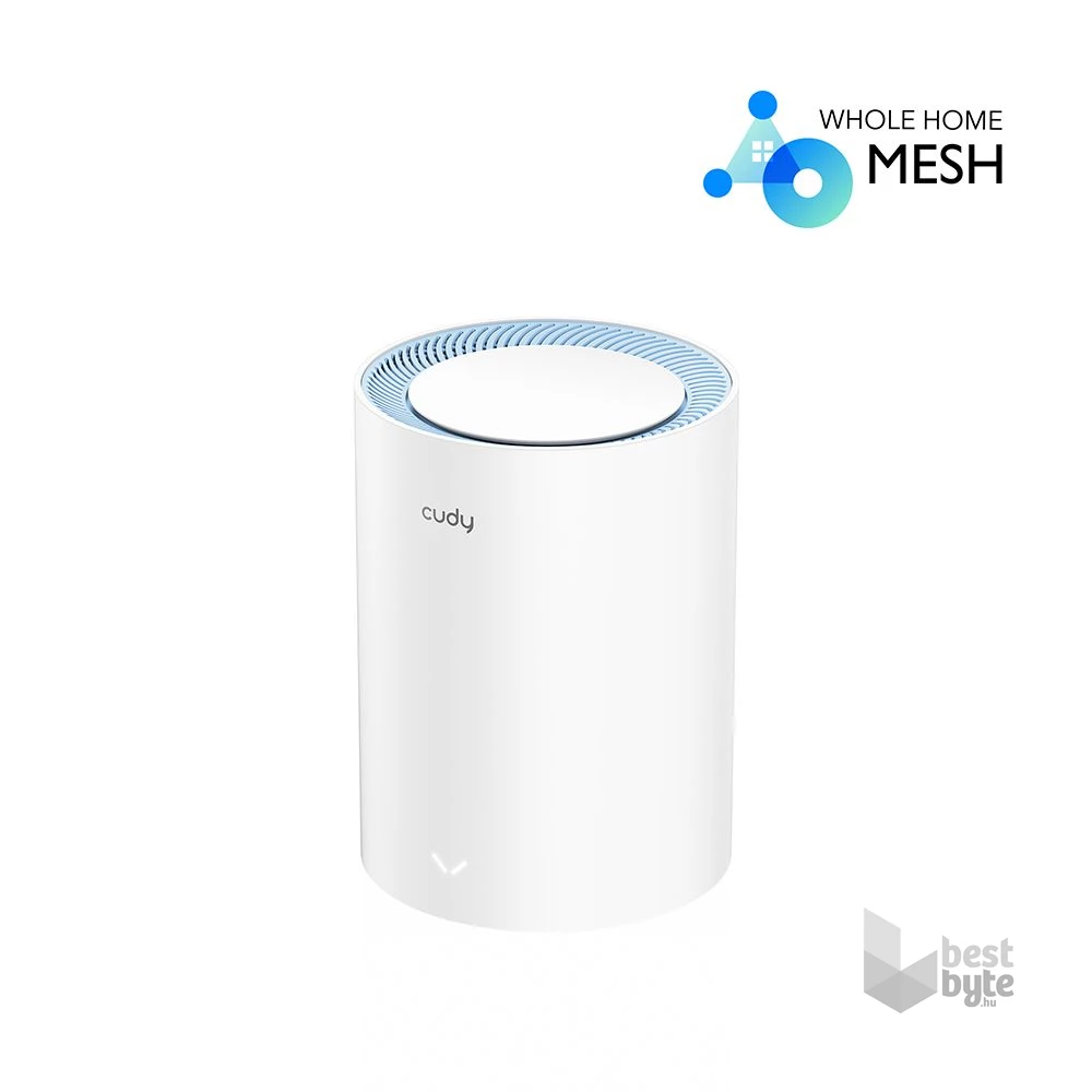 CUDY M1200(1-Pack) kétsávos AC1200 WIFI MESH fehér router (1db)