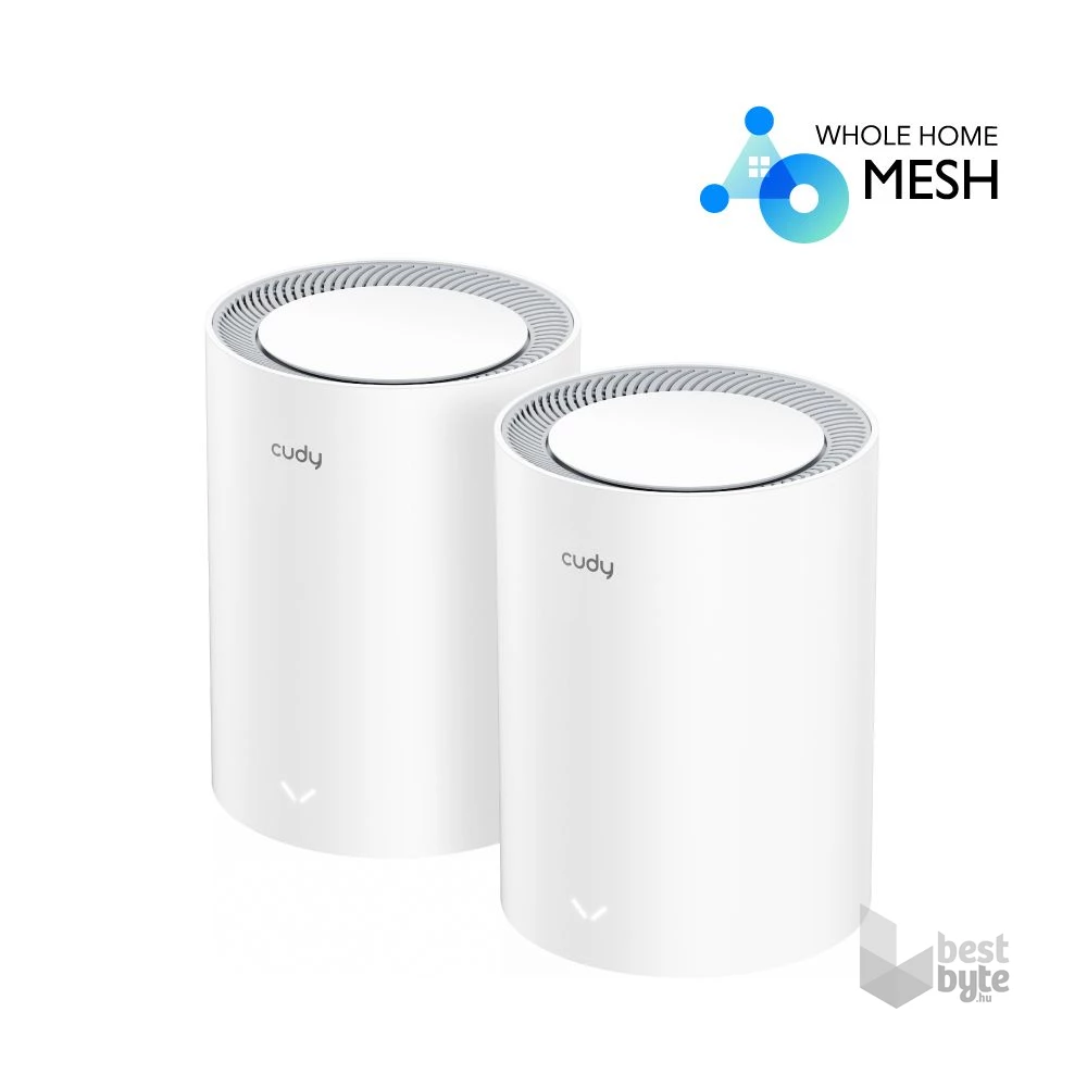 CUDY M1800(2-Pack) AX1800 WIFI 6 MESH fehér router (2db-os szett)