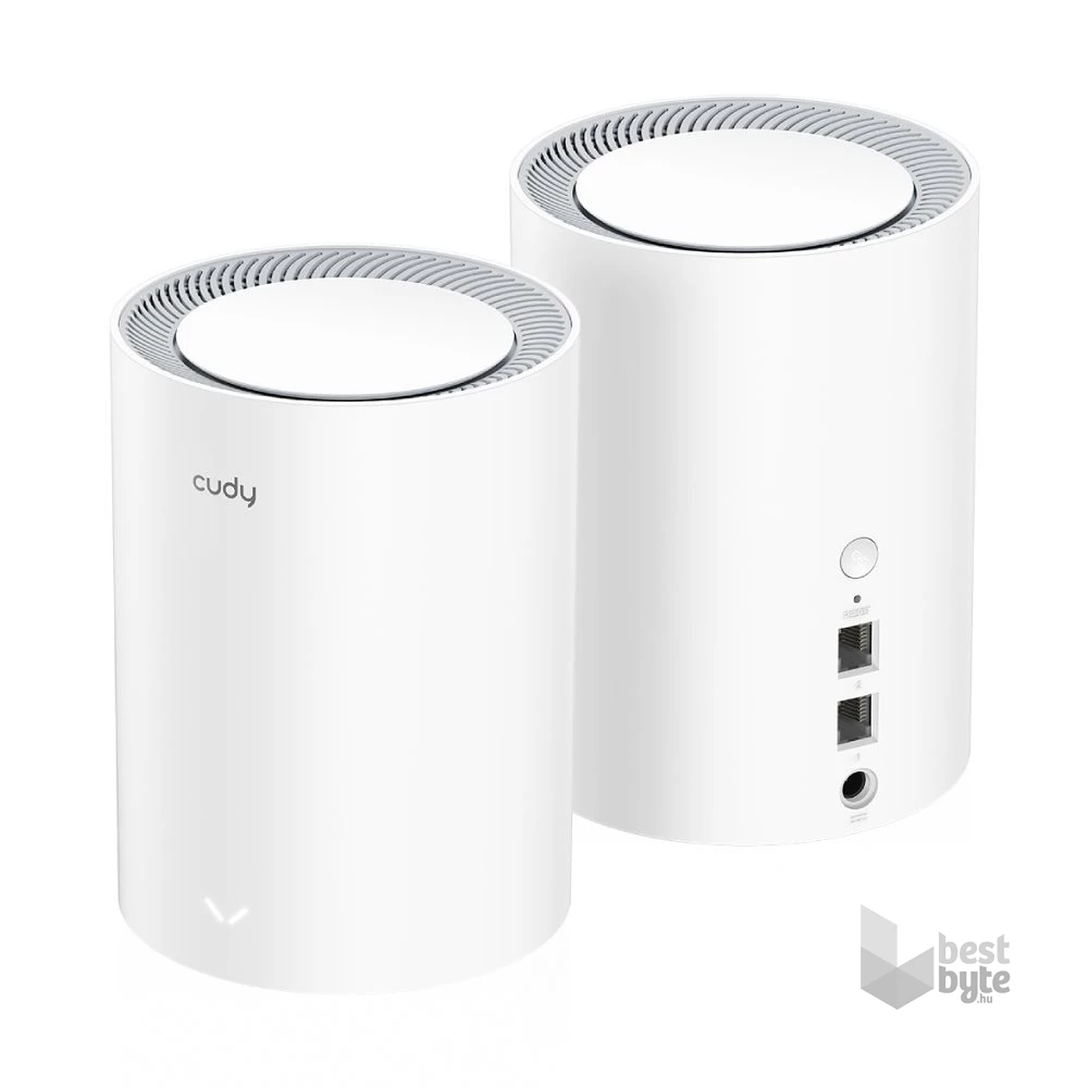 CUDY M1800(2-Pack) AX1800 WIFI 6 MESH fehér router (2db-os szett)