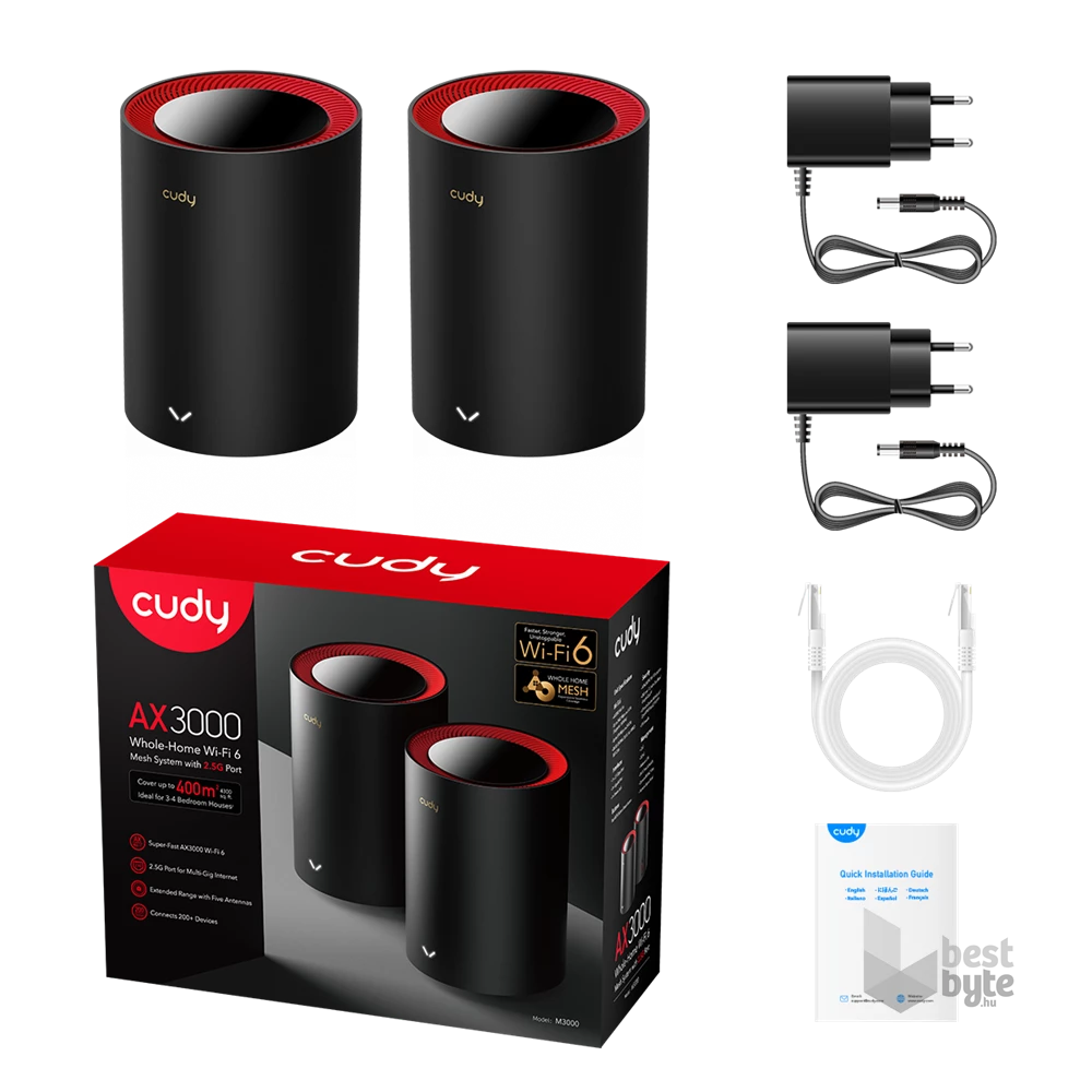 CUDY AX3000 WIFI6 MESH (2DB-SZETT)