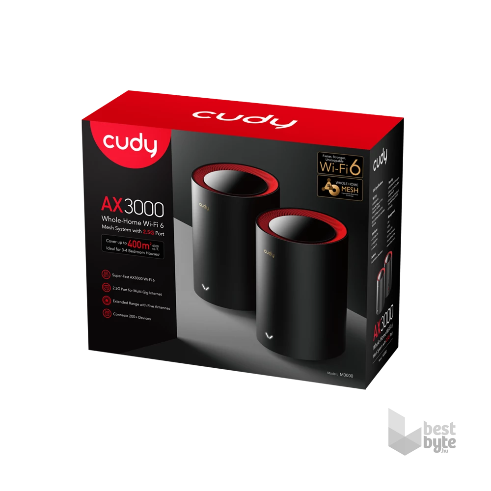 CUDY AX3000 WIFI6 MESH (2DB-SZETT)