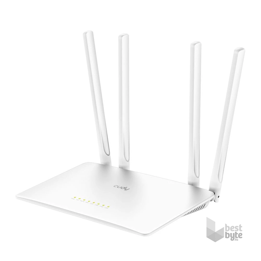 CUDY WR1200 kétsávos AC1200 WIFI fehér router