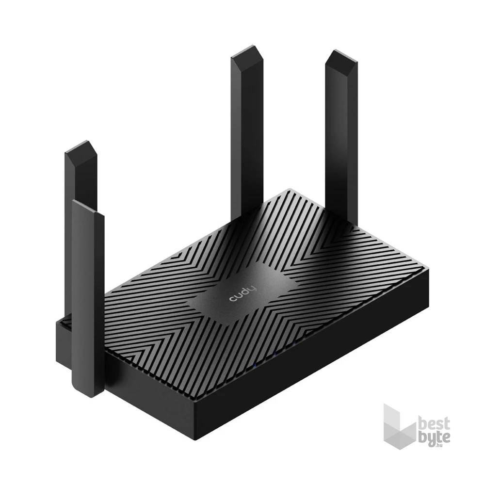 CUDY WR1500 kétsávos AX1500 WiFi 6, Gigabit fekete Access Point/Router