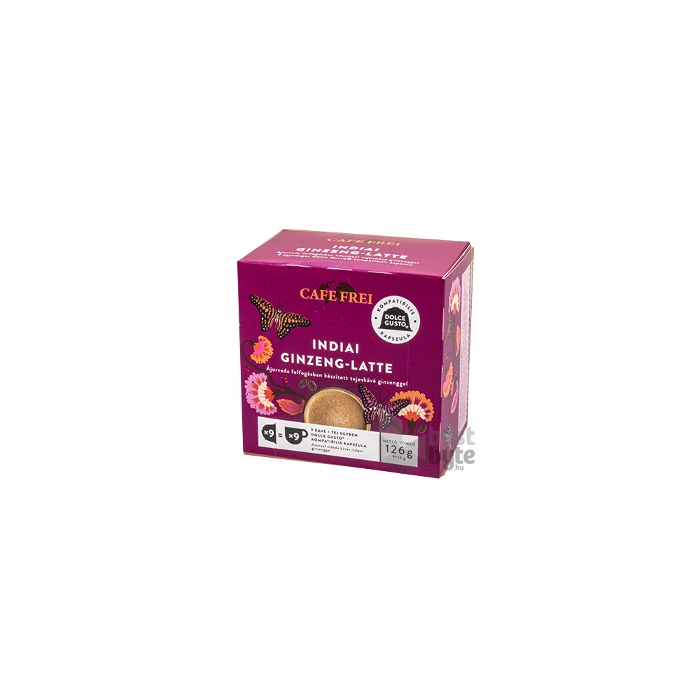 Cafe Frei Indiai ginzeng latte dolce gusto kompatibilis 9 db kávékapszula