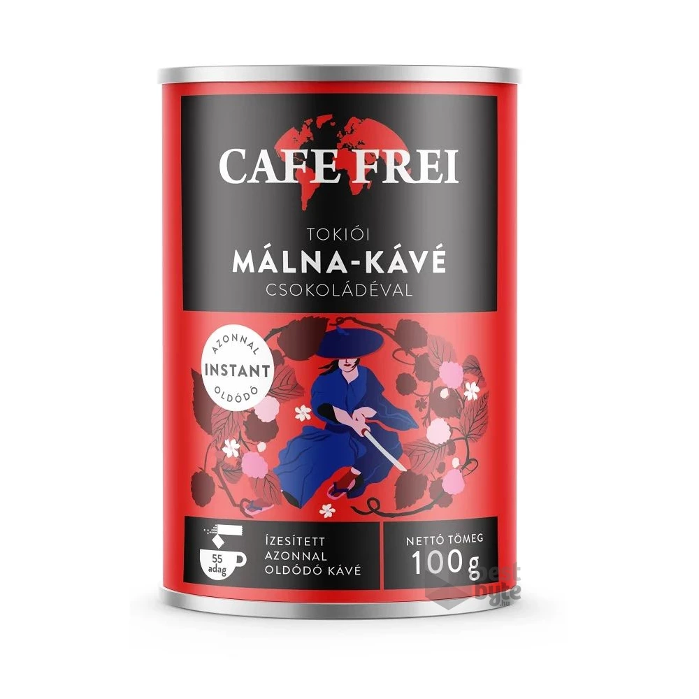 Cafe Frei Tokiói csokoládés málna 100g instant kávé