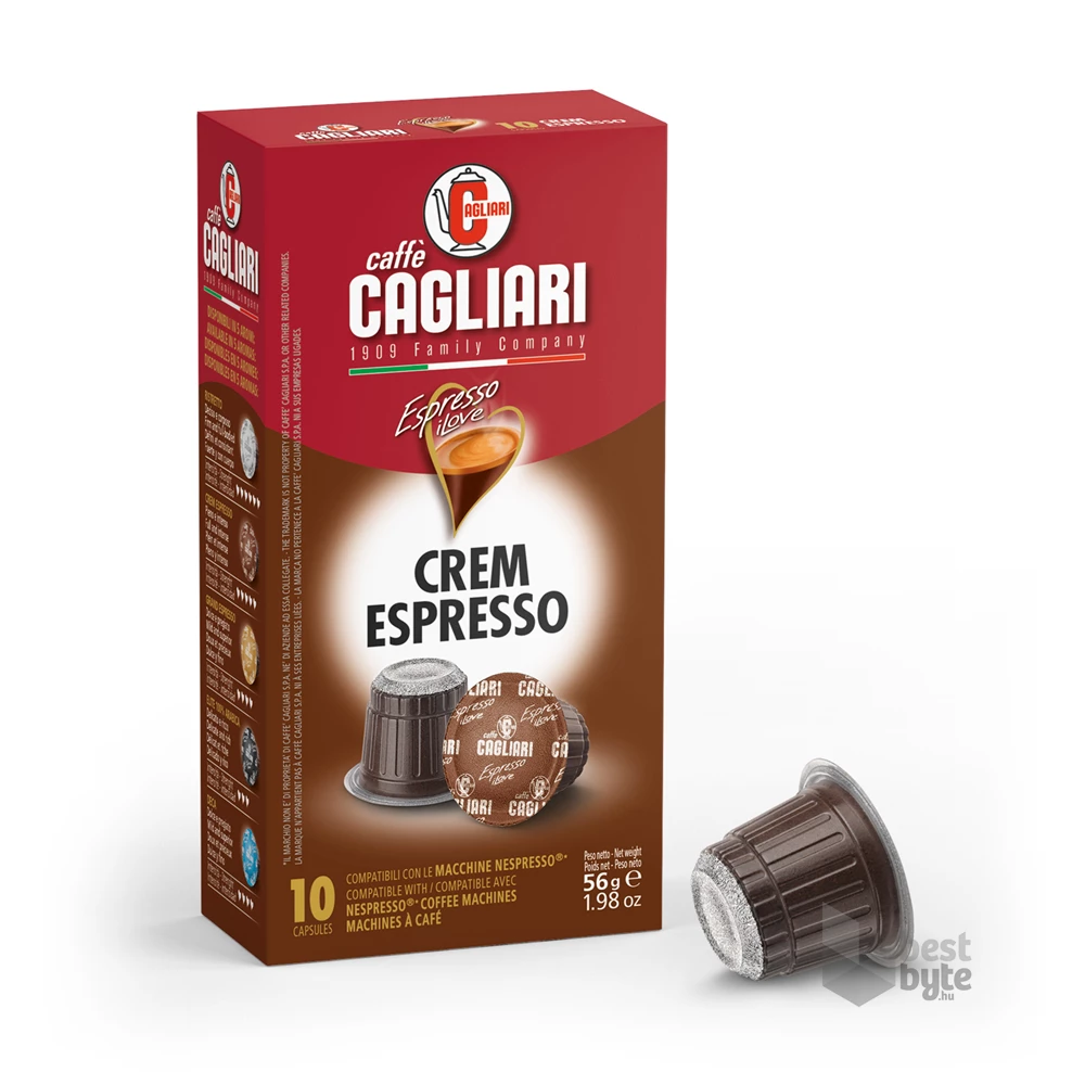 Cagliari EIL Crem Espresso Nespresso kompatibilis kávé kapszula 10*5,5 g