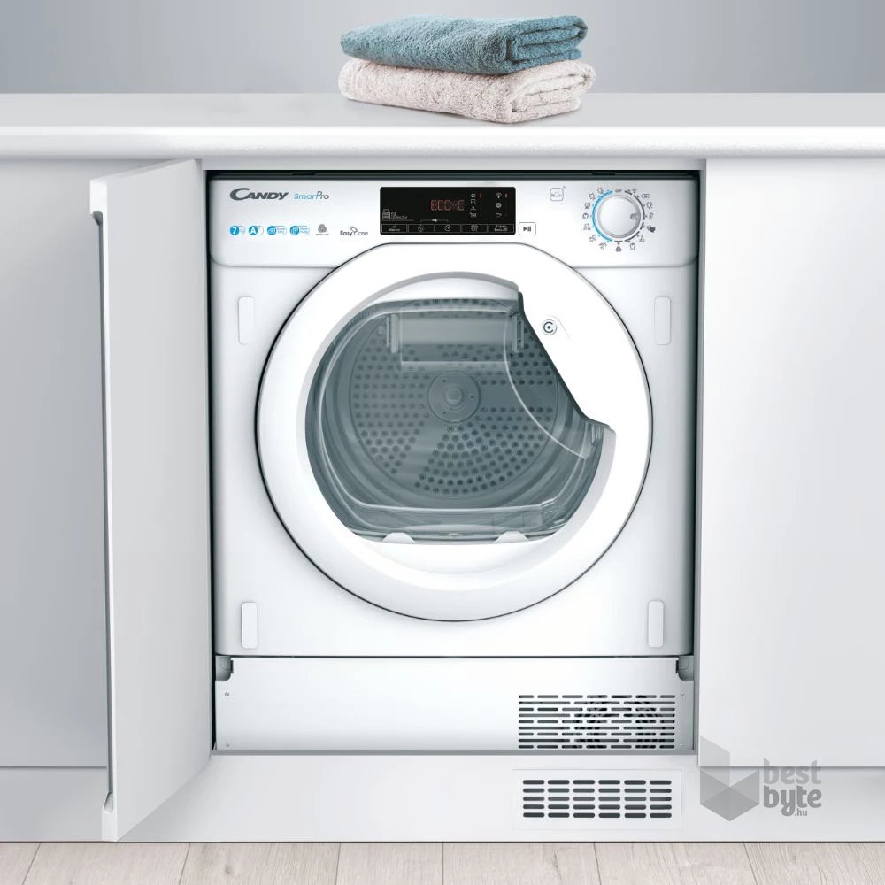 Candy BCTD H7A1TE-S fehér, 7 kg, hőszivattyús, beépíthető, szárítógép