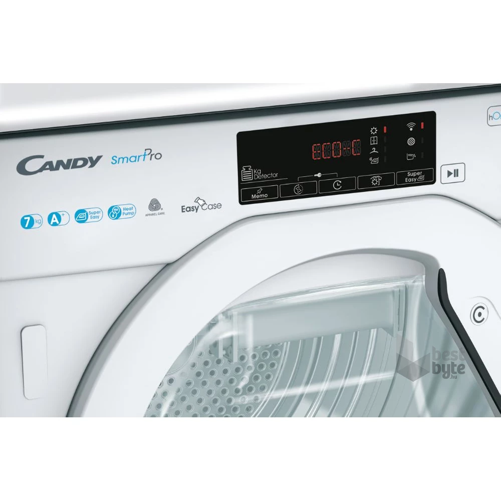 Candy BCTD H7A1TE-S fehér, 7 kg, hőszivattyús, beépíthető, szárítógép
