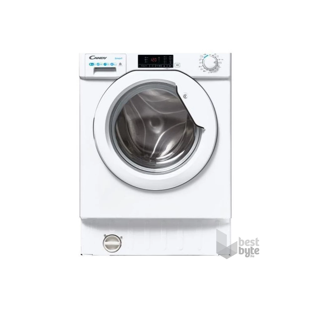 Candy CBD 485D1E/1-S fehér, elöltöltős, max.1400ford., 8 kg/5 kg, beépíthető mosó-szárítógép