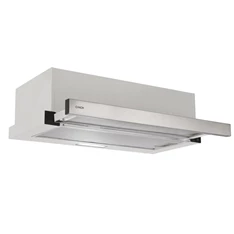 Candy CBT6130/3X ezüst, beépíthető, hagyományos, méret:60 cm, teleszkópos, zajszint:64 dB, páraelszívó