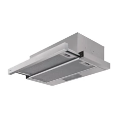 Candy CBT6130/3X ezüst, beépíthető, hagyományos, méret:60 cm, teleszkópos, zajszint:64 dB, páraelszívó