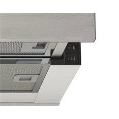 Candy CBT6130/3X ezüst, beépíthető, hagyományos, méret:60 cm, teleszkópos, zajszint:64 dB, páraelszívó