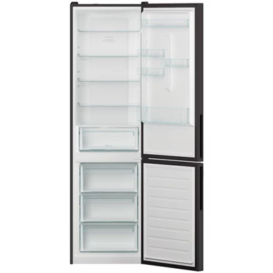 Candy CCE3T620EB fekete, alulfagyasztós, Hűtő:258L, Fagyasztó:119L, No frost hűtőszekrény