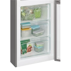 Candy CCE4T618EX inox, alulfagyasztós, Hűtő:222L, Fagyasztó:119L, No frost hűtőszekrény