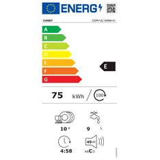 Candy CDPH 2L1049W-01 keskeny 10 terítékes mosogatógép