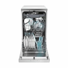 Candy CF1C7SB1FX inox, programok száma: 8, keskeny szabadonálló, 11 terítékes mosogatógép 
