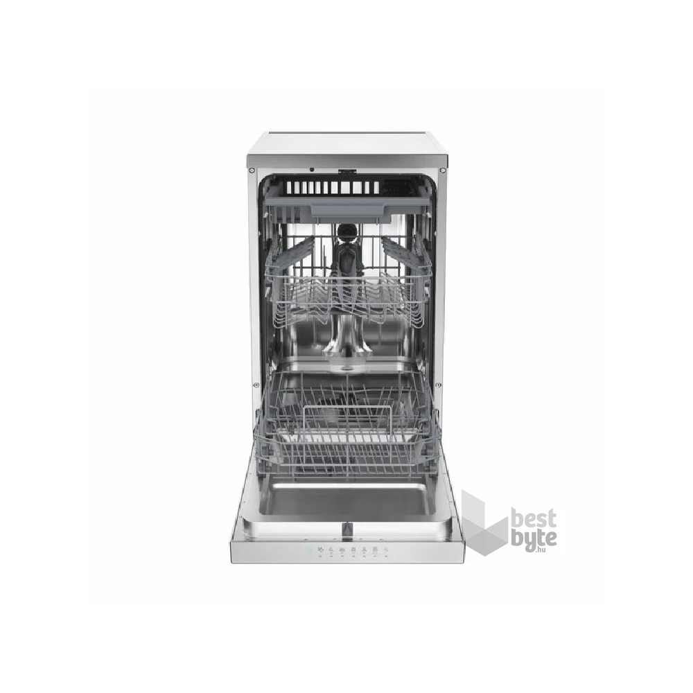 Candy CF1C7SB1FX inox, programok száma: 8, keskeny szabadonálló, 11 terítékes mosogatógép 