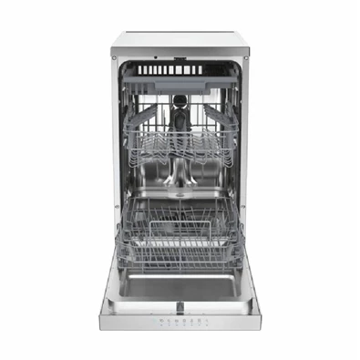 Candy CF1C7SB1FX inox, programok száma: 8, keskeny szabadonálló, 11 terítékes mosogatógép 