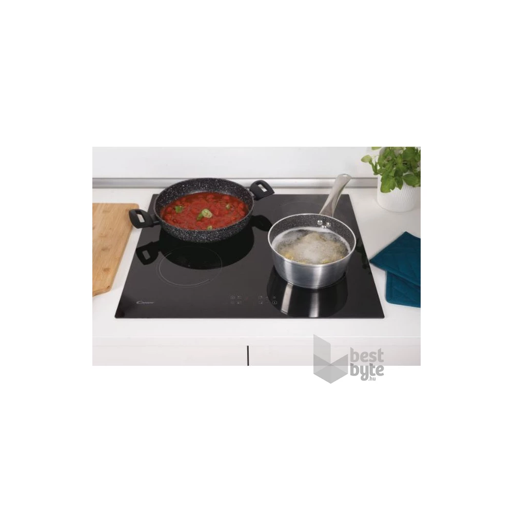 Candy CI642C/E1 fekete, beépíthető, indukciós, főzőzóna: 4, beépíthető méret: 56cm, főzőlap