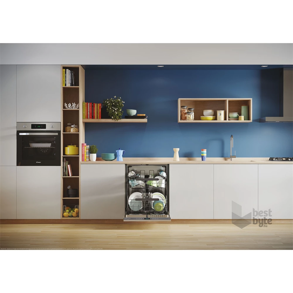 Candy CI 6C4F0A programok száma: 8, beépíthető, 16 terítékes mosogatógép 