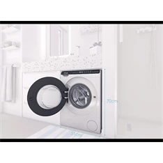 Candy CW50-BP12307-S elöltöltős mosógép