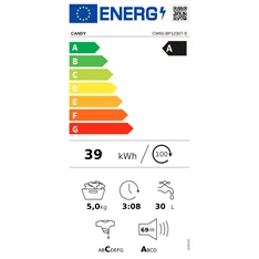 Candy CW50-BP12307-S elöltöltős mosógép