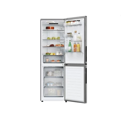 Candy ECN2CQTEX186 inox, alulfagyasztós, Hűtő:235L, Fagyasztó:120L, No frost hűtőszekrény