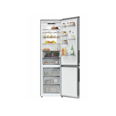 Candy ECN4CQTEX206 inox, alulfagyasztós, Hűtő:289L, Fagyasztó:120L, No frost hűtőszekrény