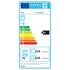 Candy FIDC X605/CA fekete, beépíthető, sütőtér: 65L, sütő