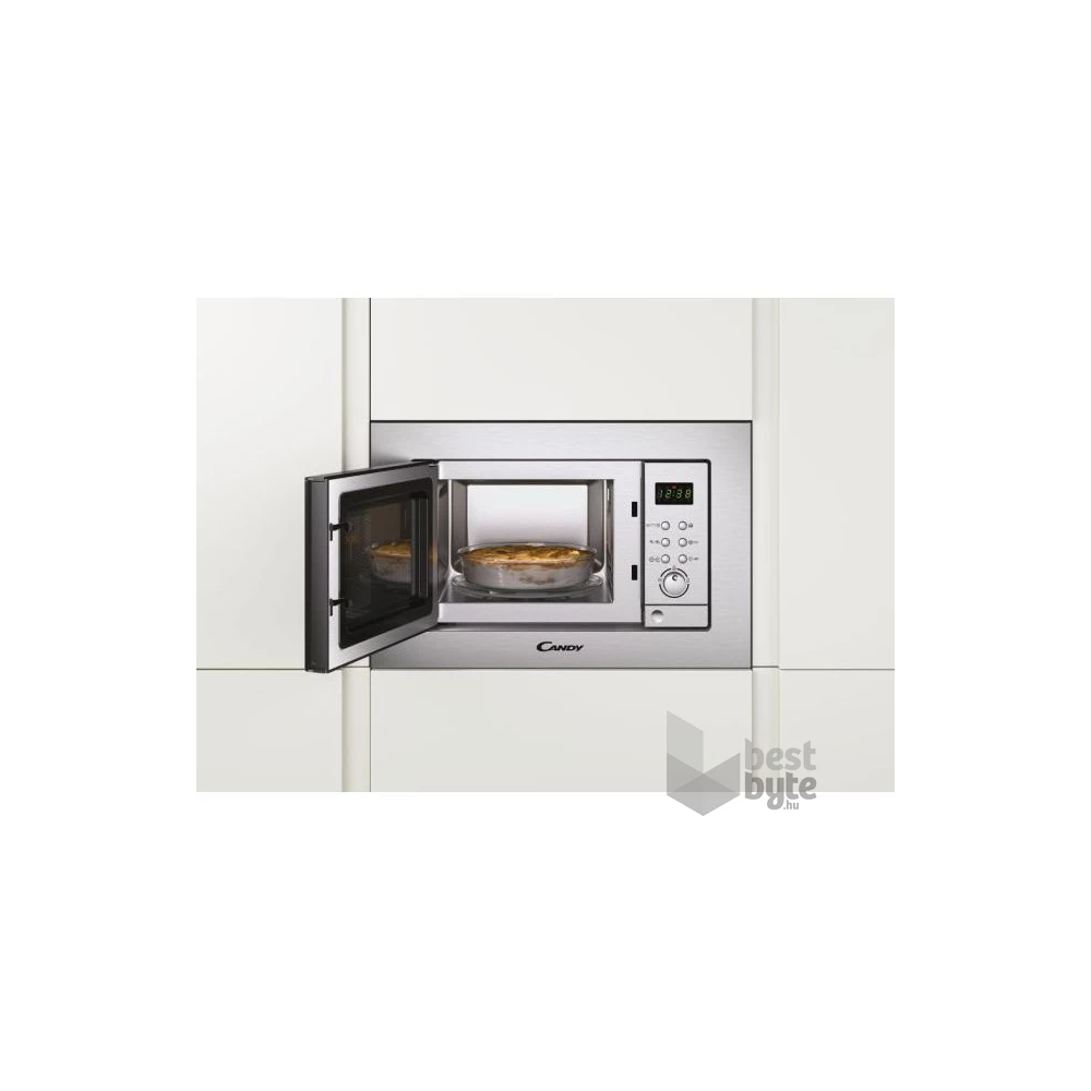 Candy MIC 201 EX 1000W 20L inox beépíthető mikrohullámú sütő