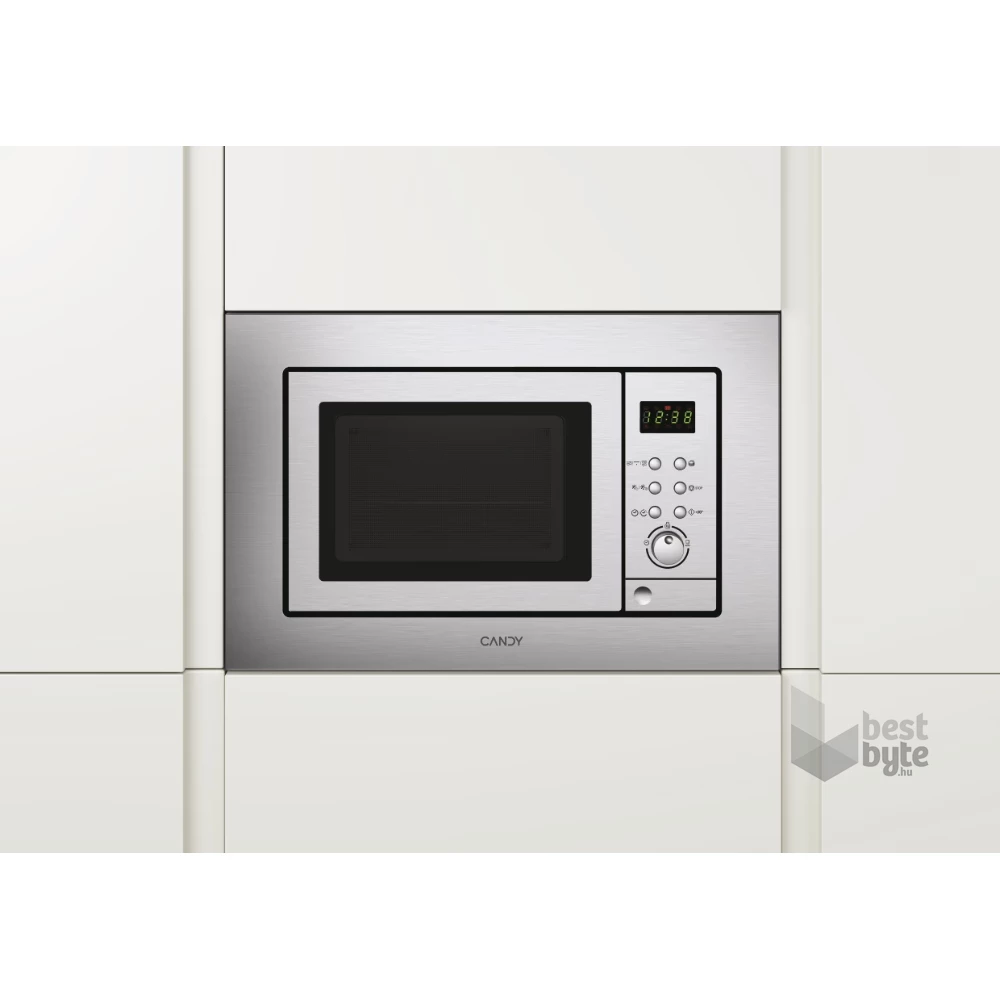 Candy MIC 201 EX 1000W 20L inox beépíthető mikrohullámú sütő