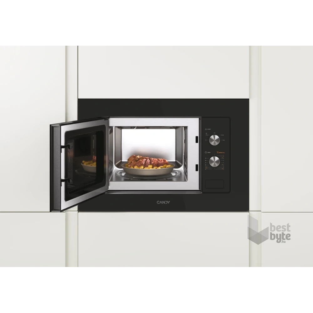 Candy MIS1730X 1000W 17L inox beépíthető mikrohullámú sütő
