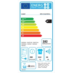 Candy RPE H10A2TER-S fehér, 10 kg, hőszivattyús, szárítógép