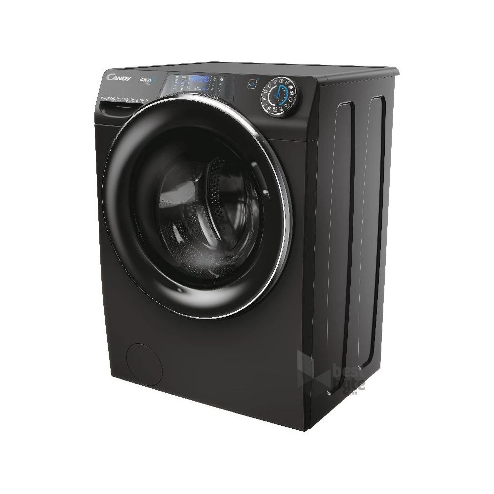 Candy RP 496BWMBCB/1-S fekete, elöltöltős, max.1351ford., 9 kg, mosógép