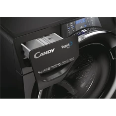 Candy RP 496BWMBCB/1-S 9 kg fekete elöltöltős mosógép
