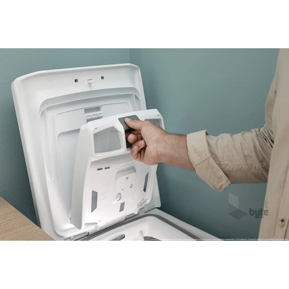 Candy TCA483D2-S fehér, felültöltős, max.1400ford., 8 kg, mosógép