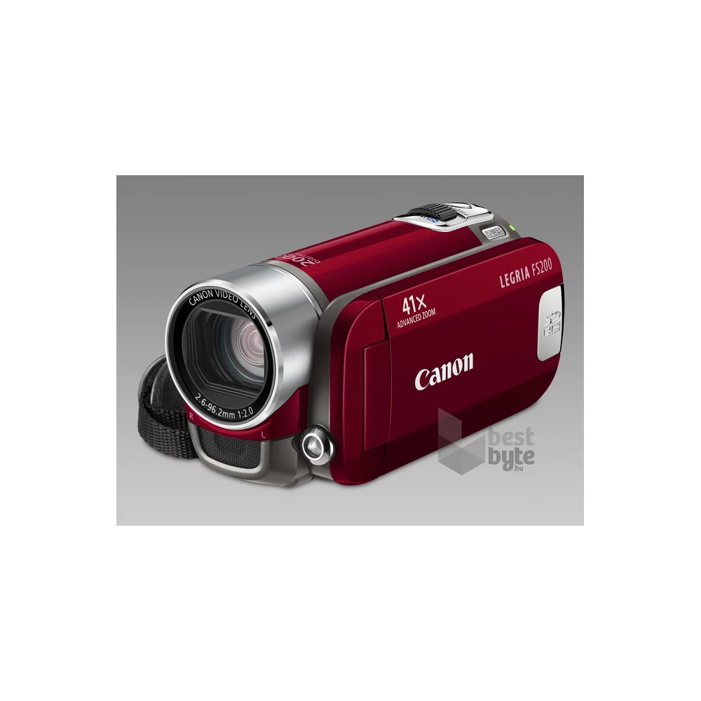Canon LEGRIA FS200 memóriakártyás digitális videokamera vörös