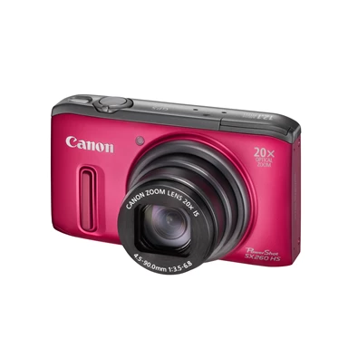 Canon PowerShot SX260 HS piros 12MP digitális fényképezőgép  
