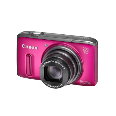 Canon PowerShot SX240 HS rózsaszín 12MP digitális fényképezőgép  