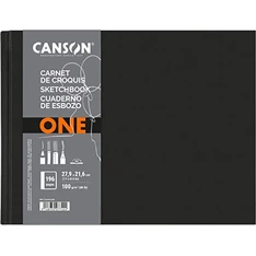 Canson One 27,9x21,6 cm, fekvő, 100 g/m2, ragasztott fehér rajzpapírfüzet