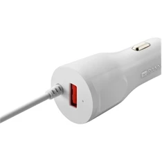 Canyon C-003 univerzális autós töltő adapter (beépített Lighning kábel)
