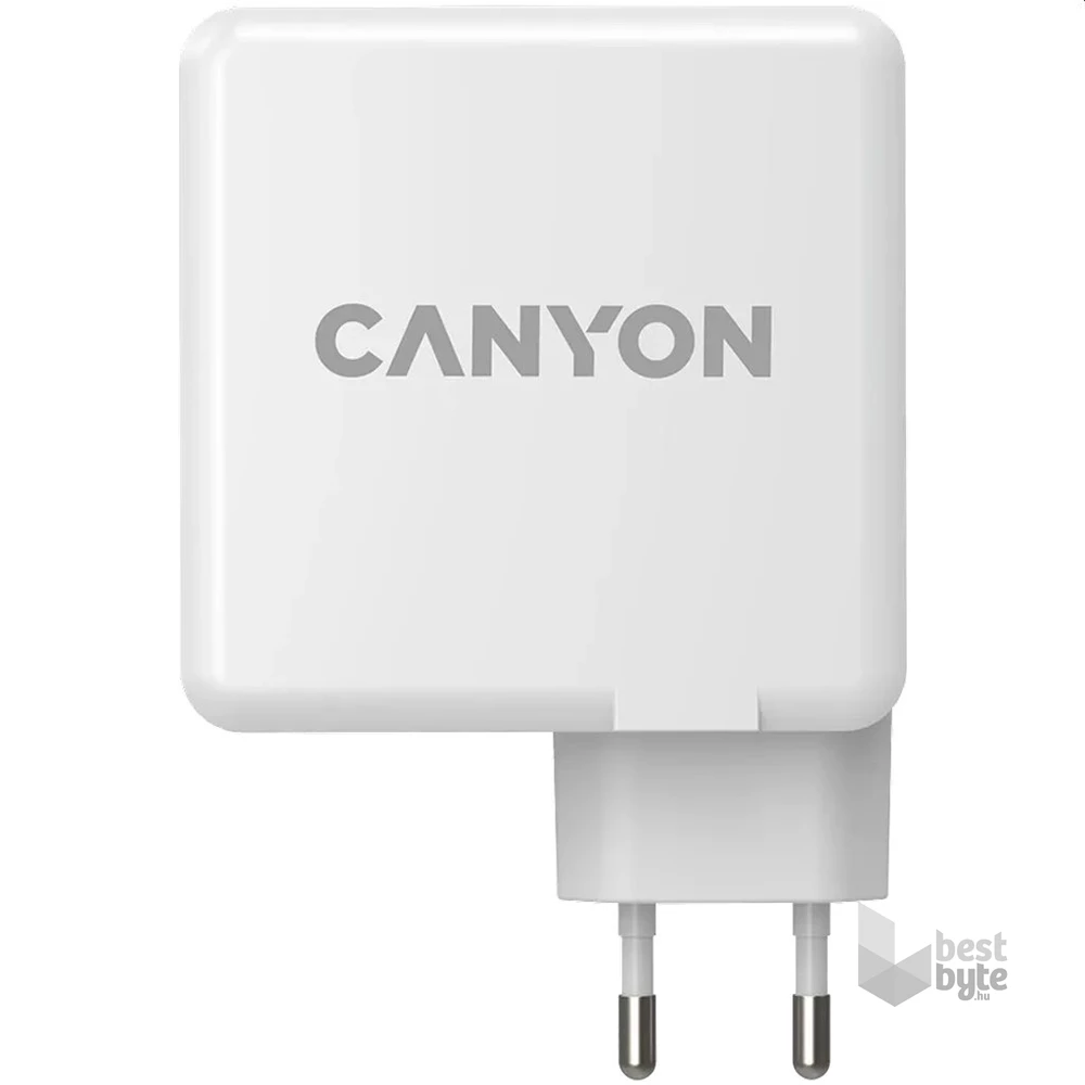Canyon CND-CHA100W01 GaN PD 100W QC 3.0 30W fehér hálózati adapter