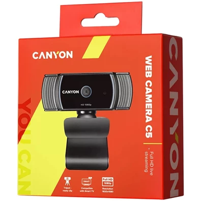 Canyon CNS-CWC5 2MP fekete webkamera
