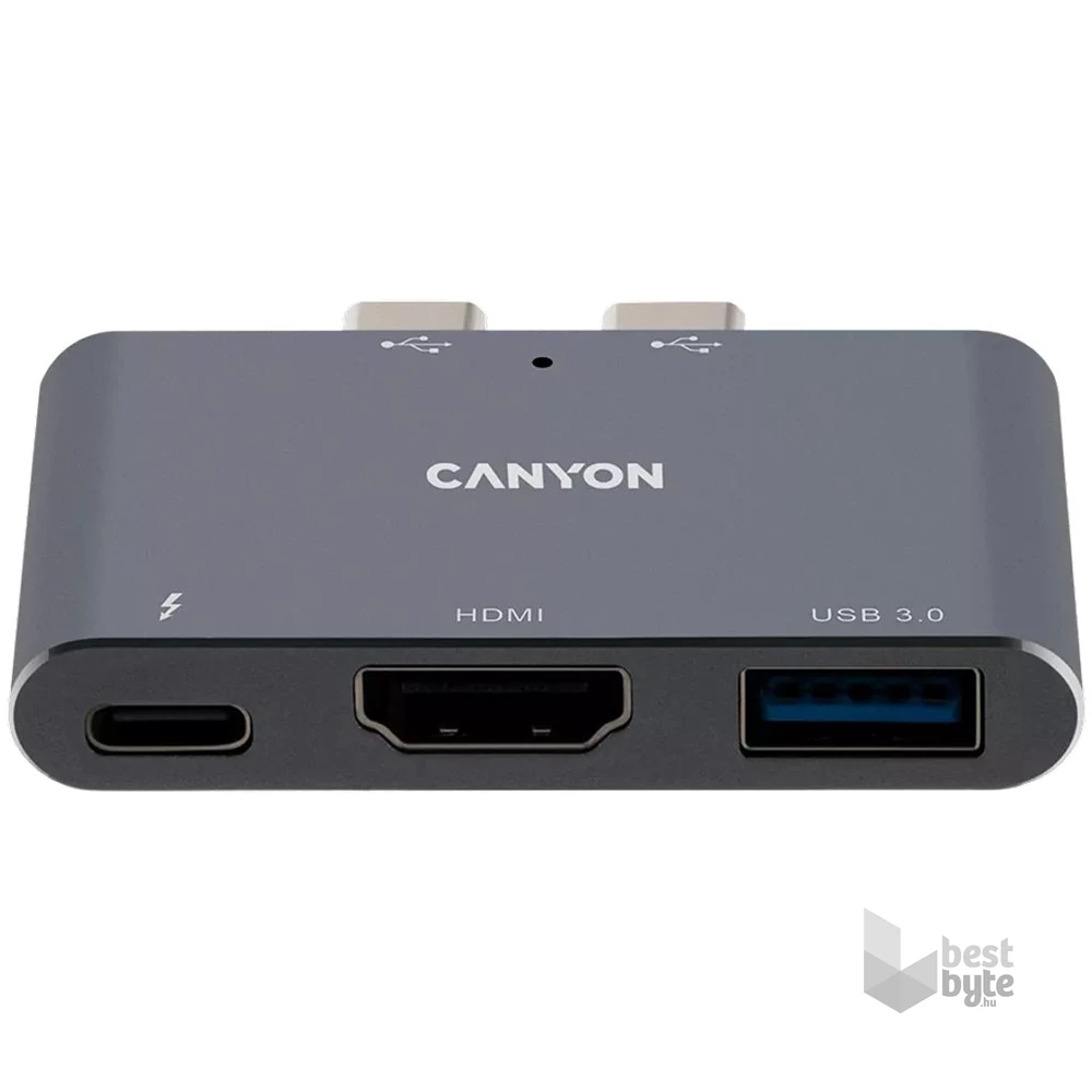 Canyon MacBook Thunderbolt 3 Multiport Docking Station 3-in-1 3-port Thunderbolt 3 Dual Port szürke dokkoló