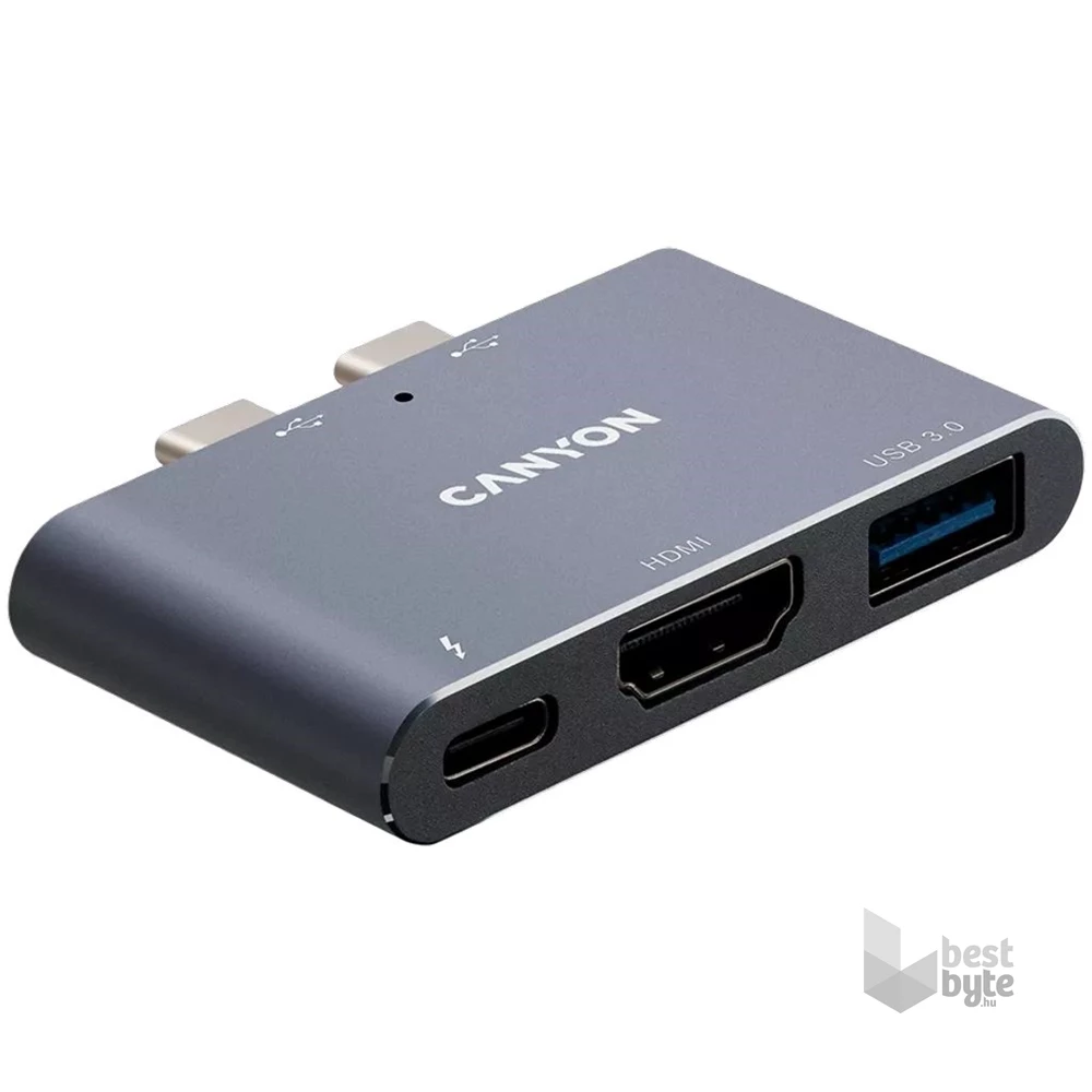 Canyon MacBook Thunderbolt 3 Multiport Docking Station 3-in-1 3-port Thunderbolt 3 Dual Port szürke dokkoló