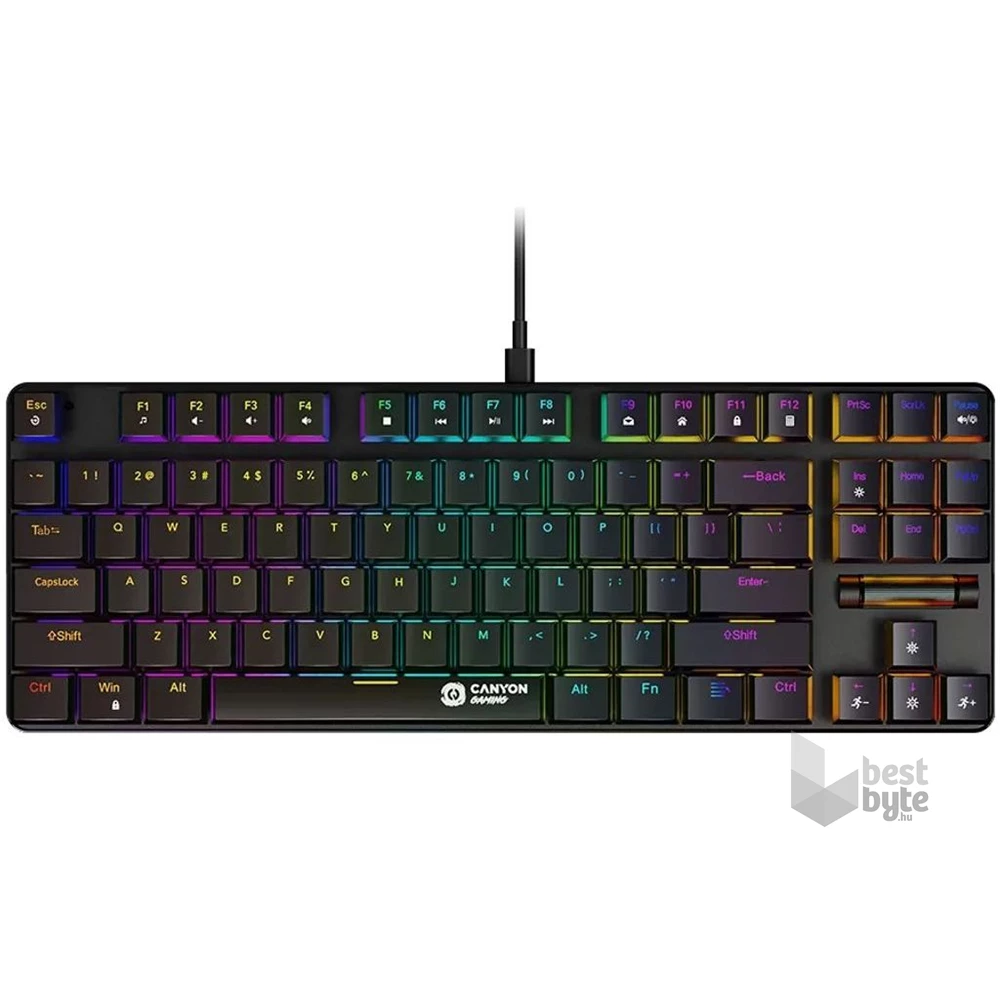 Canyon TKL GK-50 HU Cometstrike fekete vezetékes mechanikus billentyűzet
