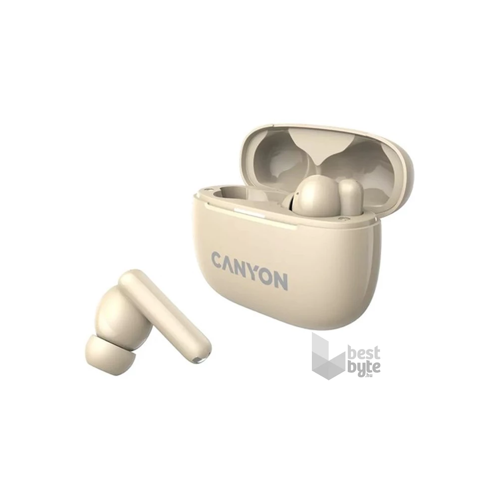 Canyon TWS-10 True Wireless Bluetooth barna fülhallgató