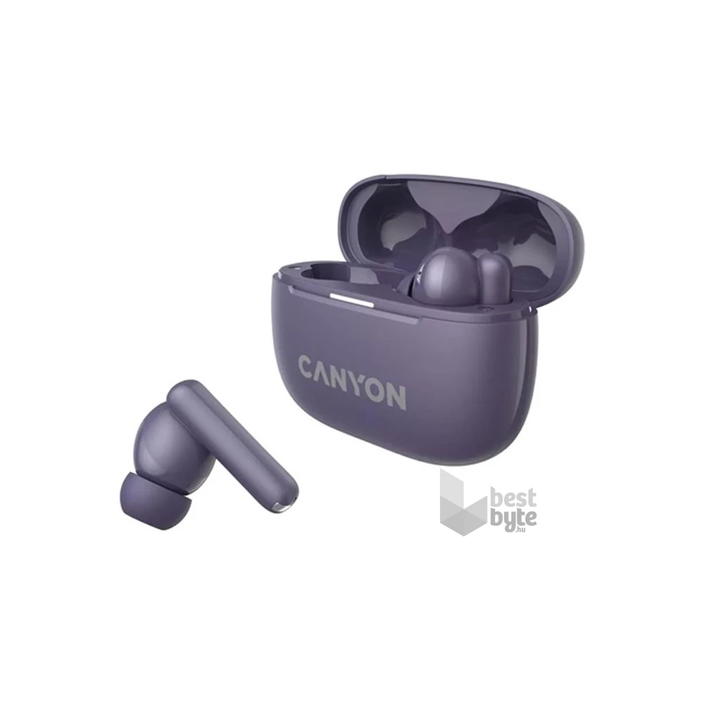 Canyon TWS-10 True Wireless Bluetooth lila fülhallgató