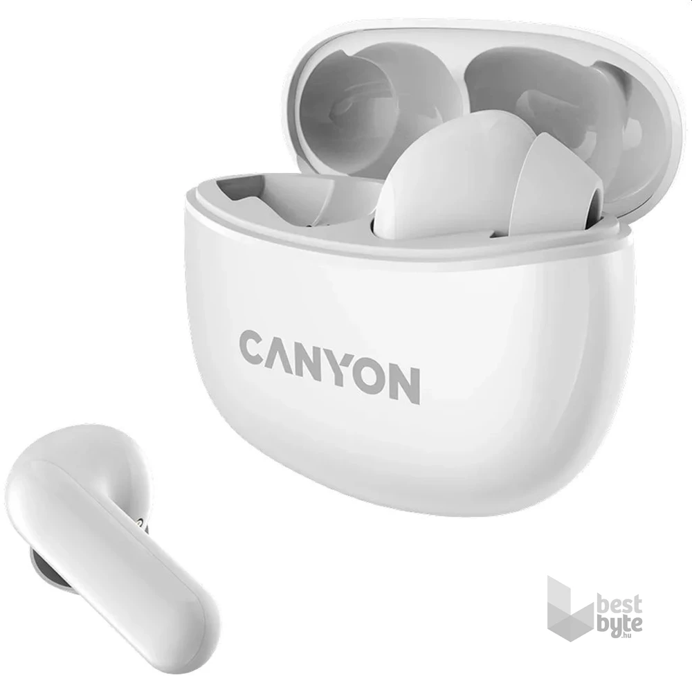 Canyon TWS-5 True Wireless Bluetooth fehér fülhallgató